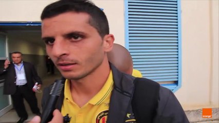 لقطة طريفة من حسين الراقد أثناء تصريح خليل شمام ههههه