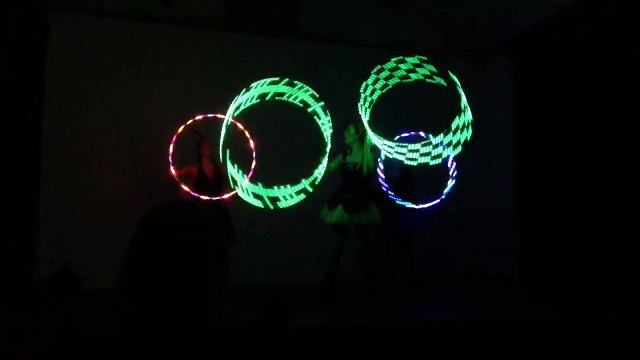 Dublin Circus Project halloween show - hula hoops