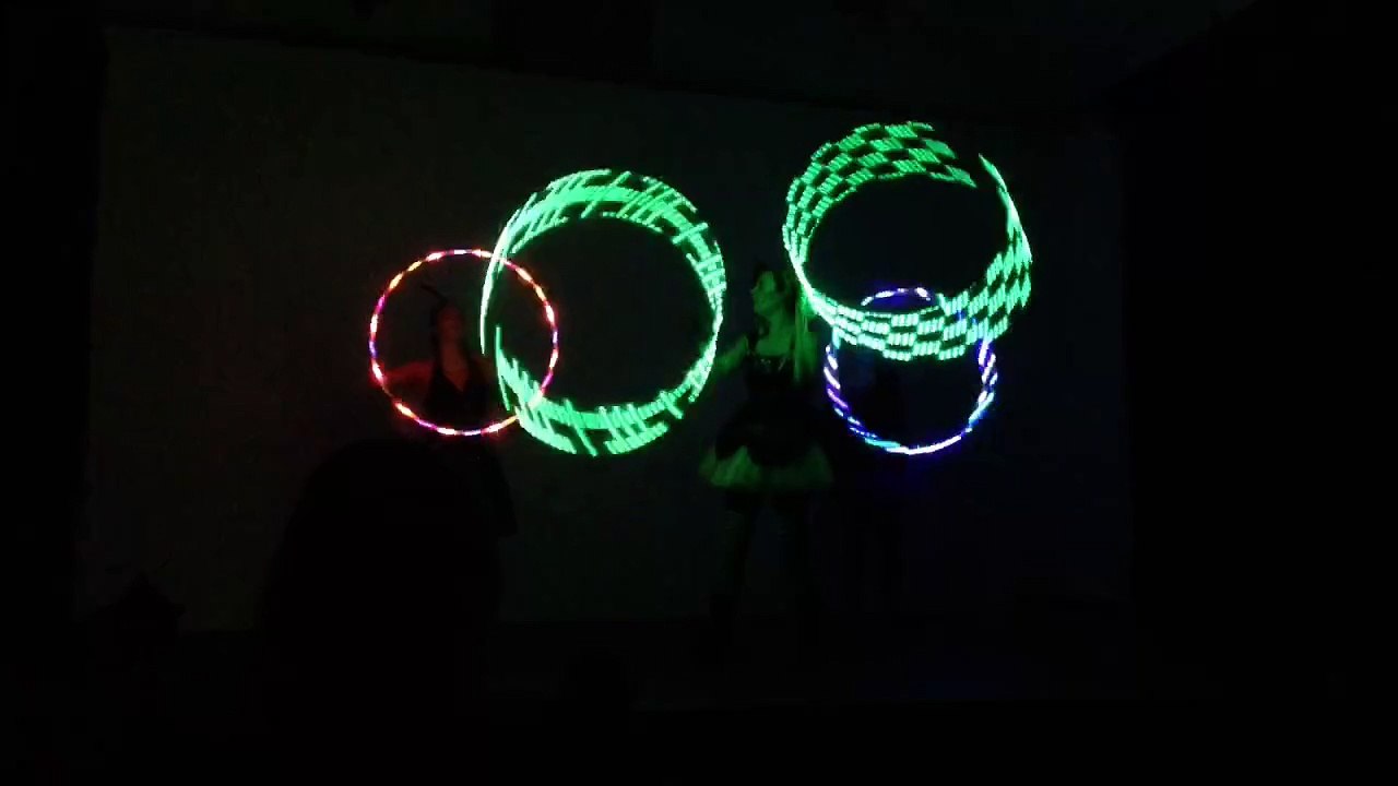 Dublin Circus Project halloween show - hula hoops