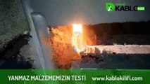 Kablo Çorabı Yanmaz Malzeme Testi - www.kablokilifi.com