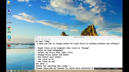 How to change letter of local drive without any software