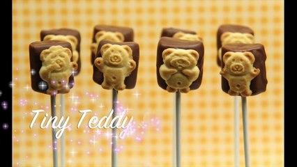 Teddy Graham Smores Pops tiny teddies little bears easy cute marshmallow choc treat