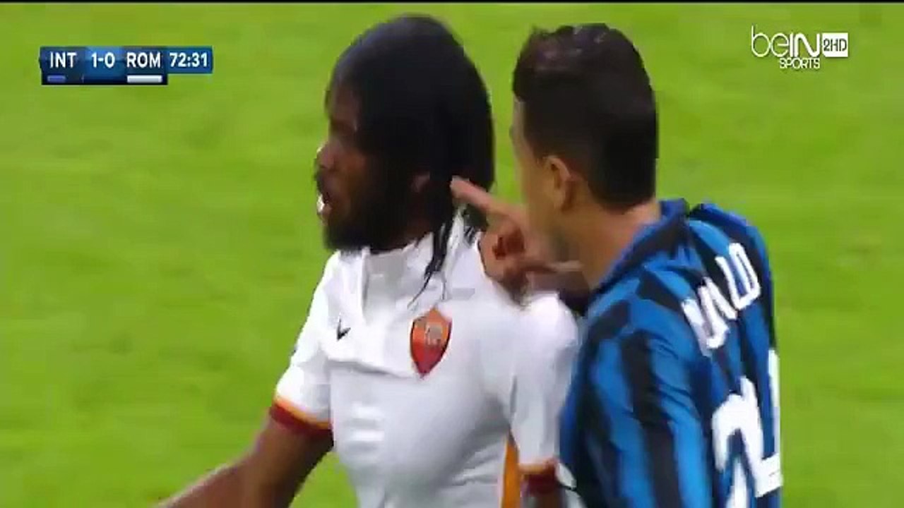 Red Card Miralem Pjanic - Inter vs Roma 1-0 [31.10.2015] Serie A