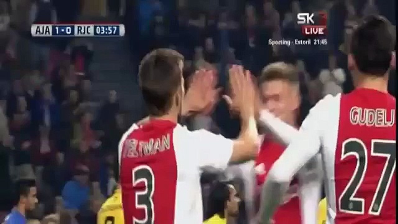 Viktor Fischer Goal - Ajax vs Roda 1-0 [31.10.2015] Eredivisie