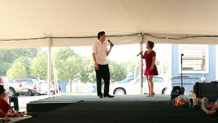 Vinicious and Diana Rodriguez sing 'In The Ghetto' Elvis Week 2015