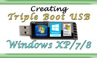 Triple Booting USB Drive with Windows XP/7/8 |MPT|