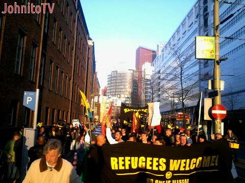 Demonstratie Refugees Welcome in Den Haag
