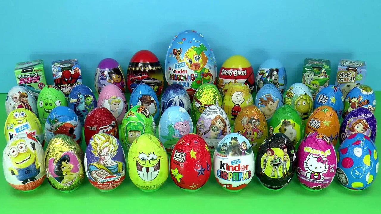 50 Surprise eggs Ну, погоди! Маша и Медведь Kinder Surprise Peppa Pig Dora the Explorer Surprise