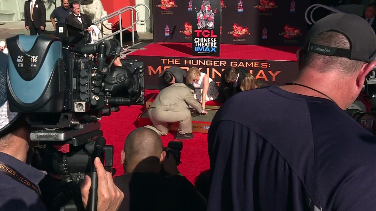 Jennifer Lawrence verewigt sich in Hollywood