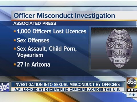 Investigation into sexual misconduct by officers