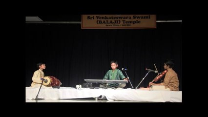 SRI VENKATESWARASWAMI TEMPLE: ALL COMPOSERS: FEATURED PERFORMER: SARVAGH SHRIANANDH: GOPALAM