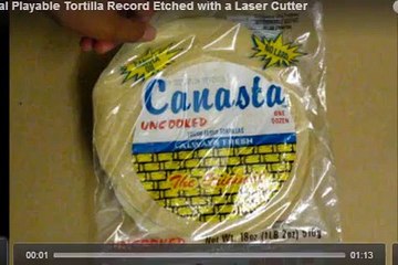 Wrap music as man makes playable record… out of a tortilla