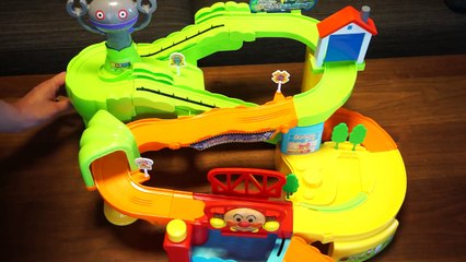 マリオとアンパンマンのミニカー対決　anpanman vs mario