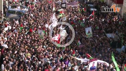 Pengebumian remaja Palestin diganggu Israel