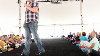 Cliff Wright live at the tent at Graceland Crossing Elvis Week 2015