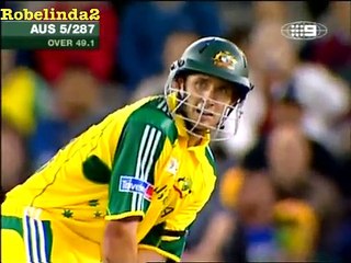 Cricket ball hits roof of stadium  Unbelievable  2005 1st time ever