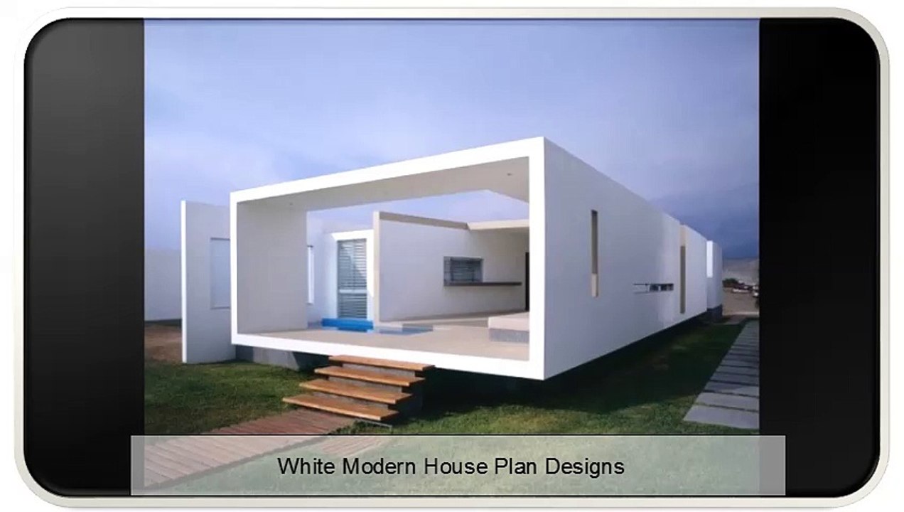 White Modern House Plan Designs