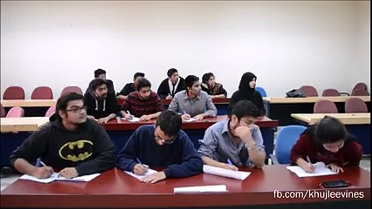 When teacher leaves the exam hall