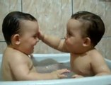 Twins Brothers Enjoying Bath Time Twins Brothers Enjoying Bath Time too fuuny