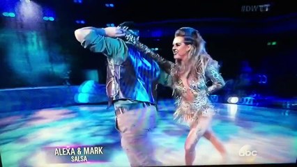 Alexa PenaVega and Mark Ballas Salsa Week 2