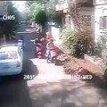 CCTV Footage of Car Accident