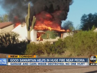 Garage fire in El Mirage sends neighbor warning those around the area