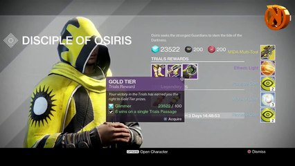 Tải video: Destiny: TRIALS of OSIRIS LOOT x3 | Weekly Loot Rewards (Destiny Trials of Osiris)