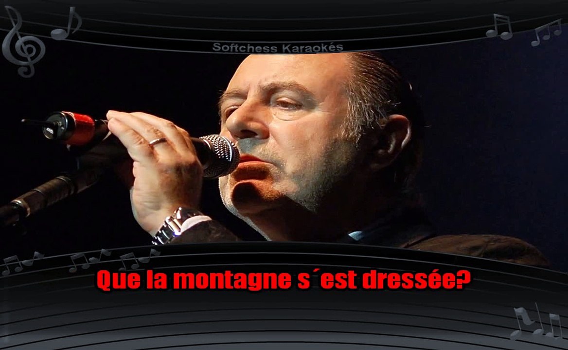 Michel Delpech - Un coup de pied dans la montagne (karaoké réalisé par Softchess)