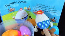 chanson en anglais humpty dumpty Sat On A Wall |  Nursery Rhymes with toys and surprise egg comptine enfantine