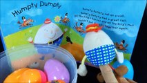 comptine en anglais Humpty Dumpty Sat On A Wall |  Nursery Rhymes with toys and surprise egg