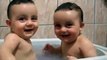 Twins Brothers Enjoying Bath Time - Tow Babies Brothers Video
