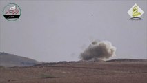 تدمير دبابة وعربة شيلكا للنظام بريف حلب