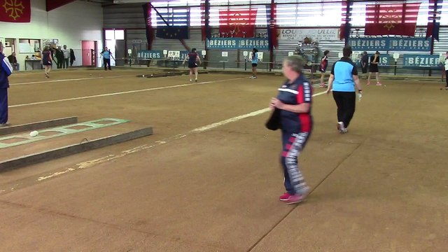 Second tour, point de précision, Béziers contre Digoin, Club Elite Féminin J3, Sport Boules, Saison 2015-2016