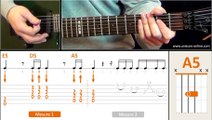 Jouer Back in black ( ACDC ) - Cours guitare. Tuto   Tab