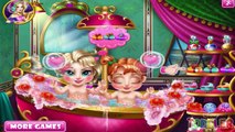 ☆ Disney Frozen Elsa Baby Bath Episode Full Caring & Dress Up Game For Little Kids & Toddl