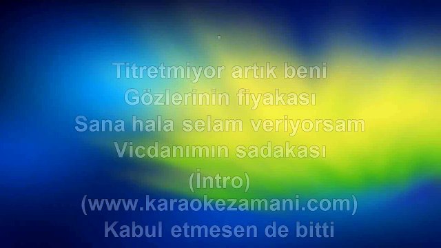 Pınar Darcan - Vicdanımın Sadakası - 2010 TÜRKÇE KARAOKE