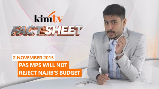 Fact Sheet - November 2: PAS MPs won't reject Najib's budget