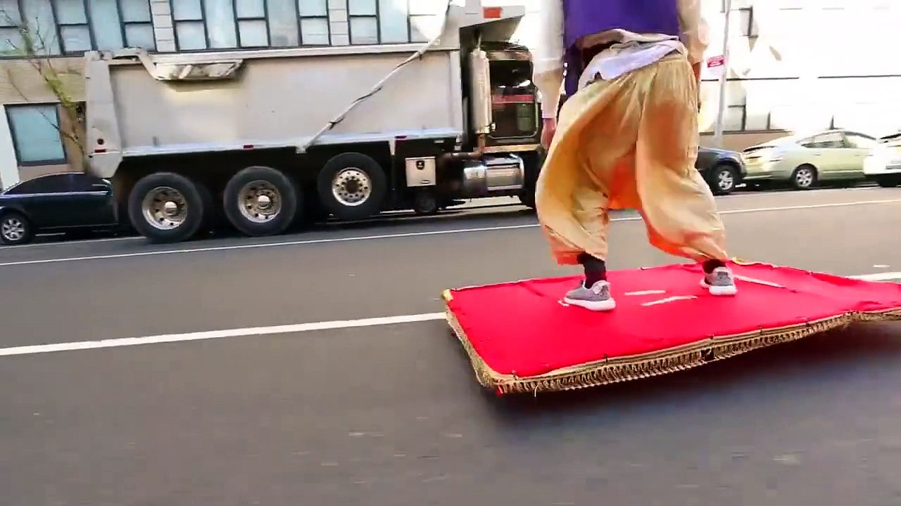 Aladdin on a Magic Carpet in New York