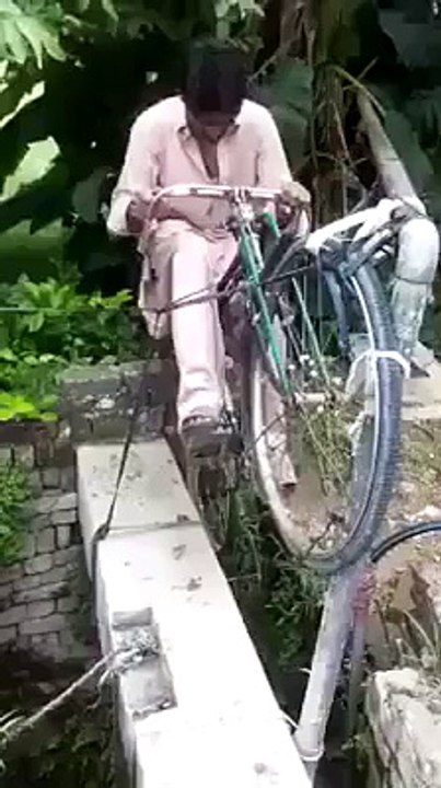 Water Pumping from Well using Bicycle