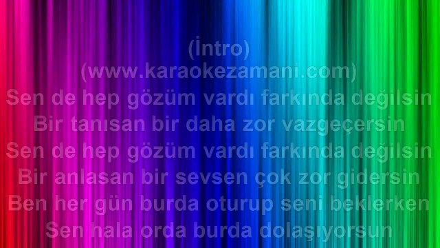 Reyhan Karaca - Ayna Ayna - 2003 TÜRKÇE KARAOKE