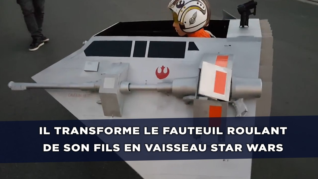 Il transforme le fauteuil roulant de son fils en vaisseau Star Wars