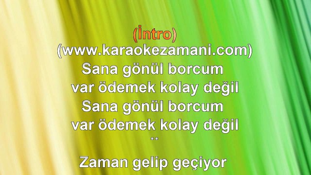 Safiye Soyman - Sana Gönül Borcum Var - 2004 TÜRKÇE KARAOKE