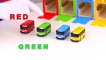 Toy Cars Clown & TAYO Bus Garage - Learn Colors with Toy Buses!