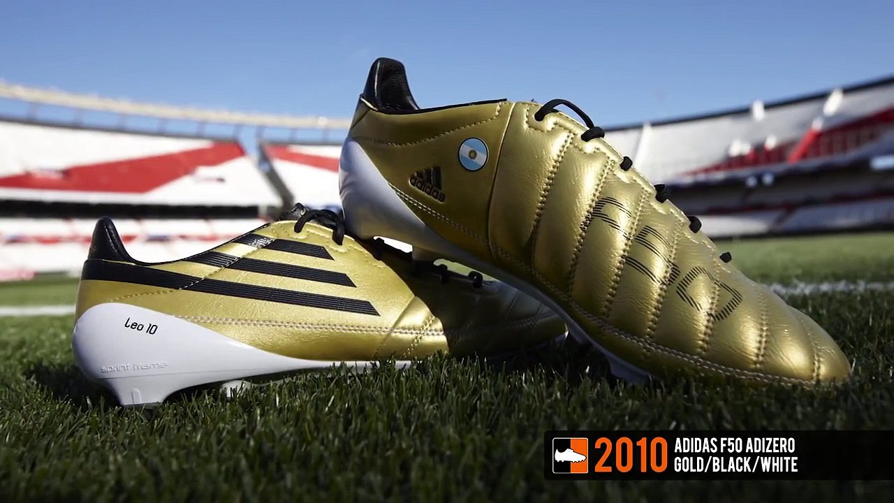 Complete Lionel Messi adidas F50 adiZero Football Boot History - video  dailymotion