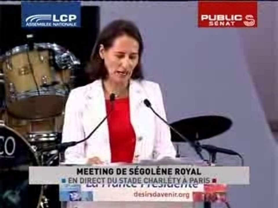 Ségolène Royal - Meeting de Charlety -