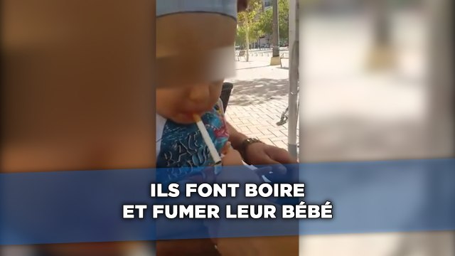 Ils font boire et fumer leur bébé.