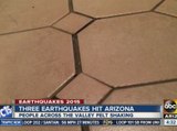 Three earthquakes shake Arizona