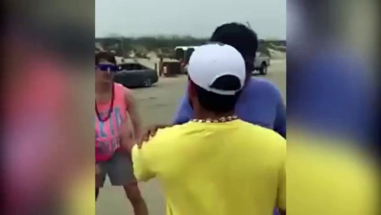 Drunk Dude Tries To Start Fight  Instant Karma