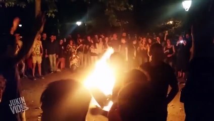 Dudes Go Up in Flames  Make the Leap