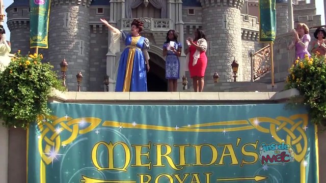 Merida Brave processional and coronation as 11th Disney Princess at Walt Disney World